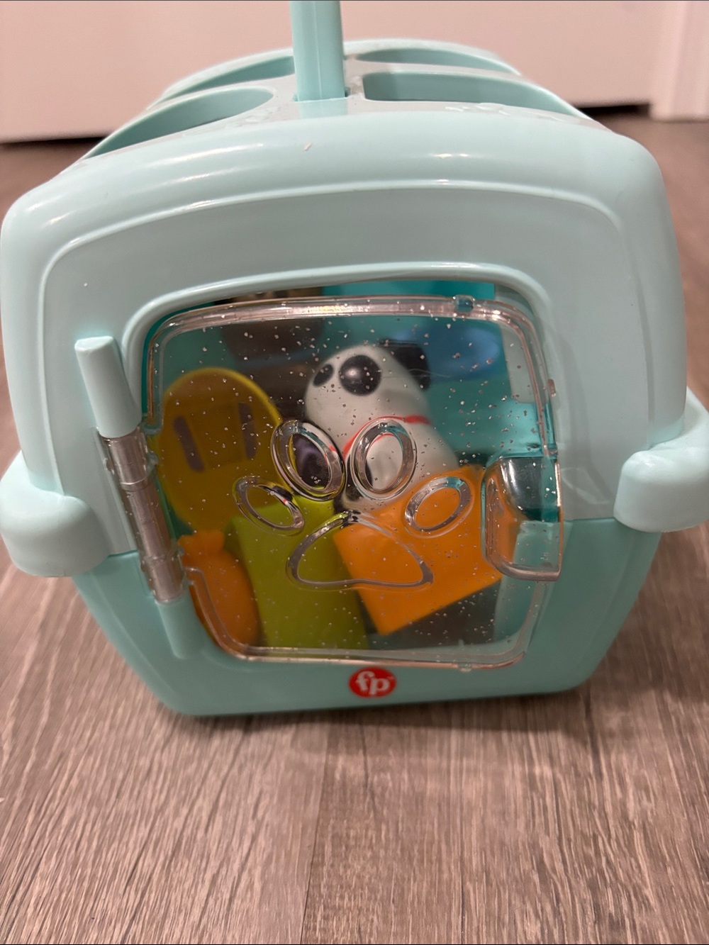 Kids Toy Pet Carrier Playset Shape Sorter - Light Blue